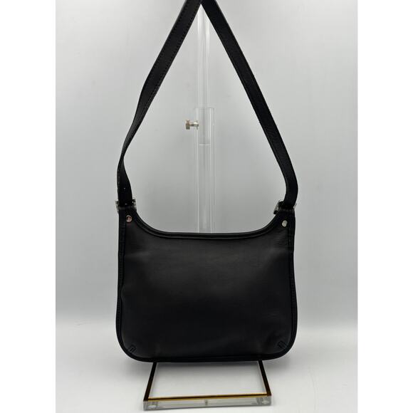 Vintage Coach Slim Hippie Bag | Style No. 9142 | Black Leather Crossbody - Picture 6 of 10